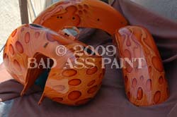 airbrush painted flames