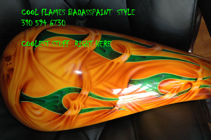 airbrush painted flames