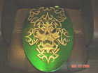 custom painted toilet seat