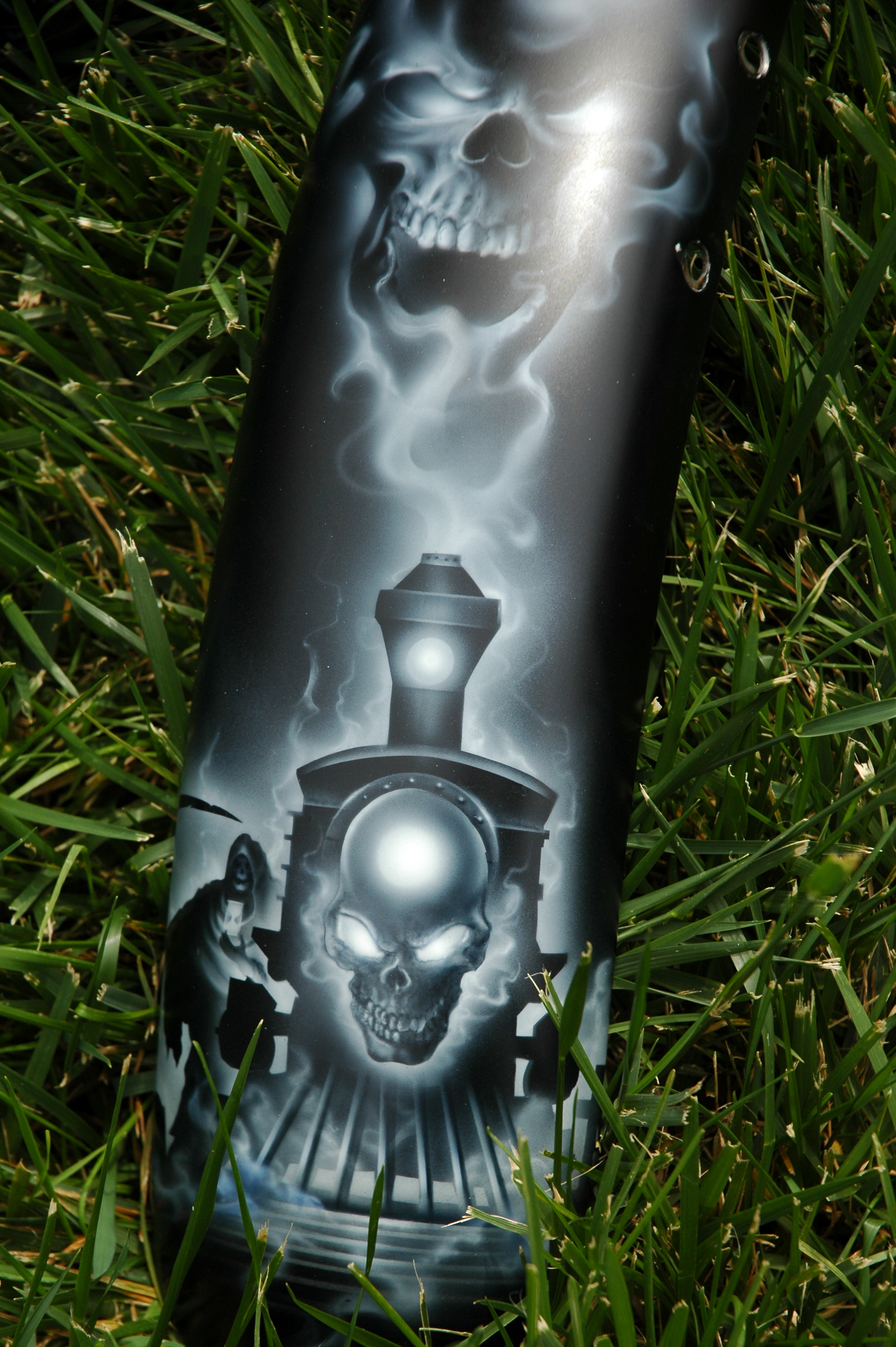 custom airbrush paint reaper motorcycle