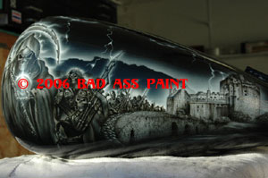 custom airbrush paint grim reaper motorcycle design